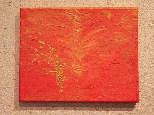 Birds Hiding In Orange